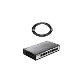 SWITCH D-LINK SMART  8 porturi Gigabit  carcasa metalica, 