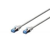 DIGITUS CAT 5e F-UTP patch cable PVC AWG 26/7 length 0.5 m color grey 