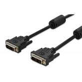 DIGITUS DVI connection cable DVI 18+1 2x ferrit M/M 3.0m DVI-D Single Link bl 