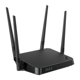 ROUTER D-LINK wireless 1200Mbps, 4 porturi Gigabit, 4 antene externe, Dual Band AC1200 MU-MIMO (867/300Mbps), 