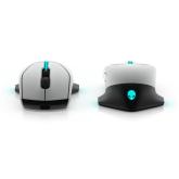 Mouse Dell Alienware Gaming AW610M, wireless, Lunar Light