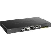Switch D-Link DGS-1250-28XMP, 24 port, 10/100/1000 Mbps