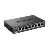 Switch D-Link DGS-108, 8 port, 10/100/1000 Mbps