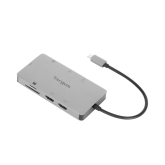Targus Dock USB-C Dual HDMI 4K, 100W PowerDelivery Pass-Thru, 2x USB-A, 1x port fast charge, 1x SD/microSD, ethernet, gri