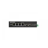 Switch Hikvision DS-3T0506HP-E/HS, 4-Port, PoE