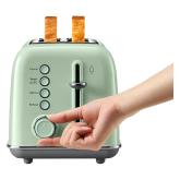 BUYDEEM 2 Slice Toaster, model DT620E, color Cozy Greenish, EU