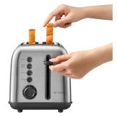 BUYDEEM 2 Slice Toaster, model DT620E, color Stainless Steel, EU