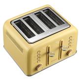 BUYDEEM 4 Slice Toaster, model DT640E, color Mellow Yellow, EU