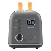 BUYDEEM 2 Slice Automatic Metal Toaster, model DT730E, color Ink Grey, EU