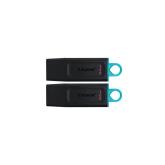 64GB USB3.2 Gen 1 DataTraveler Exodia (Black + Teal) - 2 Pieces, 