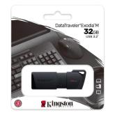 Memorie USB Flash Drive Kingston DataTraveler Exodia M, 32GB, USB 3.2, negru