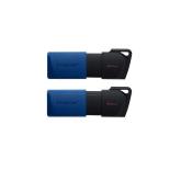 64GB USB3.2 Gen 1 DataTraveler Exodia M (Black + Blue) - 2 Pieces, 
