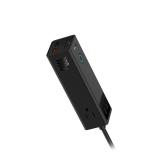 INCARCATOR RETEA Baseus PowerCombo Pro Powerstrip, Quick Charge 100W, 3 x AC, 2 x USB Type-C Output 5V/3A, 2 x USB, lungime cablu 1.5m, negru 