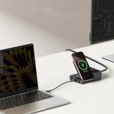 INCARCATOR RETEA Baseus Nomos Powerstrip, QC 67W, 2 x AC, 2xUSB Type-C, 1 x USB, 1 x incarcare wireless magnetica 15W, lungime cablu 1.5m, negru 