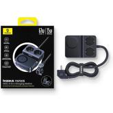 INCARCATOR RETEA Baseus Nomos Powerstrip, QC 67W, 2 x AC, 2xUSB Type-C, 1 x USB, 1 x incarcare wireless magnetica 15W, lungime cablu 1.5m, negru 