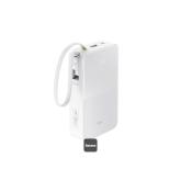 POWER BANK Baseus EnerFill FC51 Bipow2 Pro, 20000mAh, PD 22.5W, 1 x USB; 1 x cablu integrat USB Type-C, 1 x Type-C, digital display pt. status baterie,total 2.4A, alb 