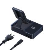 INCARCATOR retea Baseus Nomos NH21 5-in-1, 160W, Qi2 Wireless, 1 x USB, 3 x USB Type-C, cablu retractabil USB Type-C, negru 