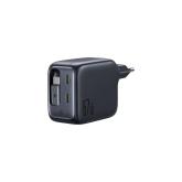 INCARCATOR retea Baseus EnerCore CJ11, Quick Charge 67W, 2 x USB Type-C, cablu USB Type-C retractabil integrat, negru 