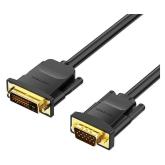 Cablu video Vention, DVI-D(T) la VGA(T), 1.5m, rezolutie maxima 1080p la 60 Hz, conectori auriti, cupru, invelis PVC, negru, 