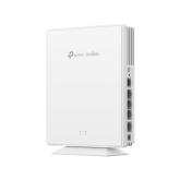 Acces Point TP-Link EAP610GP-Desktop, 4 x RJ-45 ports, viteza transfer LAN 10/100/1000 Mbps, standarde WIFI IEEE 802.11 a/b/g/n/ac/ax, rate de transfer 1775 Mbps, 2.4GHz: 574 Mbps, 5GHz: 1201 Mbps, Dual Band, 1 x antena interna, greutate 492 g, alb