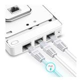 TP-Link Wireless Access Point EAP615-Wall, AX1800 WIFI 6, Dual-Band, Uplink 1× Gigabit Ethernet (RJ-45) Port, Downlink 3× 10/100/1000 Mbps Ethernet Ports, Wireless Standards IEEE 802.11ax/ac/n/g/b/a, 5 GHz: Up to 1201 Mbps, 2.4 GHz: Up to 574 Mbps, 802.3a