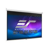 Ecran proiectie manual, perete/tavan, 265 x 149 cm, EliteScreens SRM-PRO M120HSR-PRO, Format 16:9, SLOW RETRACTION