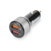 EDNET 84103 Car Charger Qualcomm Quick ChargeTM 3.0, 2xUSB (3A/2,4A) 