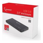 RACK extern GEMBIRD, pt HDD/SSD, 2.5 inch, S-ATA, interfata PC USB 3.0, aluminiu, negru, 