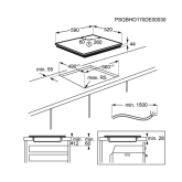 Plita incorporabila Electrolux EIT61443B, Inductie, 4 zone de gatit, Touch control, 60 cm, Sticla neagra