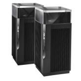 Asus Tri band home Mesh ZENwifi PRO system, ET12(2-PK) pack, AXE11000 1148+4804+4804Mbps,10 X antene interne, Tri-Band: 2.4GHz 4x4, 5GHz 4x4, 6GHz 4x4, Procesor: 2.0 GHz quad-core 64bits, Memorie: 256 MB Flash, 1GB RAM, interfata: RJ45 for 2.5G BaseT for 