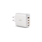 Alimentator retea Aukey, PA-B7S WH, 100W, fast charge, 3 x USB-C, 1 x USB-A, negru, 