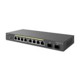 Switch EnGenius Managed / stand-alone Desktop 8-port GbE 130W cu 2 antene SFP
