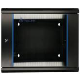 EXTRALINK 6U 600X600 AZH wall-mounted rackmount cabinet swing type black 