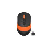 Mouse A4tech, gaming, wireless, optic, 2000 dpi, negru / portocaliu