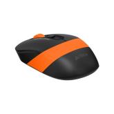 Mouse A4tech, gaming, wireless, optic, 2000 dpi, negru / portocaliu