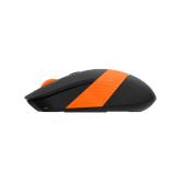 Mouse A4tech, gaming, wireless, optic, 2000 dpi, negru / portocaliu