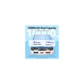 POWER BANK Vention 10.000 mAh, 22.5W PD 20W, QC,  1x USB-C, 2x USB-A, 1x micro USB (doar pt incarcare), cablu Ligtning si USB-C integrate, afisaj LED, cablu Lightning si USB-C integrate, 314g, negru, 