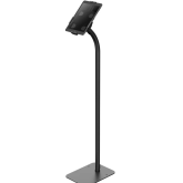 Neomounts by Newstar FL15-625BL1 tablet floor stand  General Min. screen size* : 7,9 inch Max. screen size* : 11 inch Max. weight : 1 kg Screens : 1  Functionality Type : Tilt, Rotate  Tilt (degrees) : +20°, -110°  Rotate (degrees) : 360°  Height : 123,8 