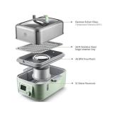 BUYDEEM Multi function Digital Food Steamer, model G564, color Cozy Greenish, EU