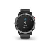 Ceas Smartwatch Garmin Fenix 6S Solar, GPS, Silver/Black Band