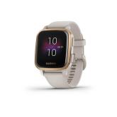 Ceas Smartwatch Garmin Venu Sq, NFC, Light Sand/Rose Gold