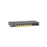 Switch NETGEAR GS110TP (8 x Gigabit Ethernet/Fast Ethernet/Ethernet, 2 SFP Slots, DHCP Client Built-in, Power over Ethernet (PoE), Radius/TACACS+) Retail