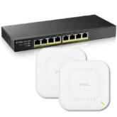 Zyxel Nebula Simplicity Starter Kit 2x WiFi 6 Access Points & 8-Port PoE Smart managed Switch [NWA90AX & GS1915-8EP]
