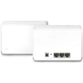 Mercusys AX1800 Whole Home Wi-Fi system HALO H70X(2-PACK),wi-fi 6 Dual-Band, Standarde Wireless: IEEE 802.11ax/ac/n/a 5 GHz, IEEE 802.11ax/n/b/g 2.4 GHz, viteza wireless: 1201 Mbps on 5 GHz, 574 Mbps on 2.4 GHz, Securitate wireless:  WPA-PSK/WPA2-PSK/WPA3