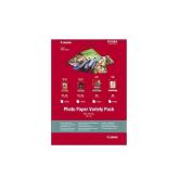 Hartie foto Canon VP-101S Variety Pack, dimensiune 10x15cm, greutate 200g/m2, 20 coli, 5 High gloss, 5 semi gloss, 5 matte, 5 glossy.