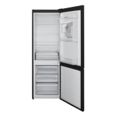 Combina frigorifica Heinner HC-V2701BKWDE++, clasa energetica: E, capacitate totala: 268L, capacitate frigider: 184, capacitate congelator: 84L, control mecanic cu termostat ajustabil, lumina LED, 3 rafturi sticla frigider, 3 sertare congelator, compartim