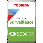 HDD Video Surveillance TOSHIBA S300 PRO (3.5'' 10TB, 7200RPM, 256MB, SATA 6Gbps), bulk