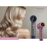 Uscator de par Heinner HHD-H17DBLDC-PP, ionizare, motor BLDC, putere: 1700 W, display, 3 trepte de putere, 4 setari de temperatura, concentrator magnetic, culoare: violet