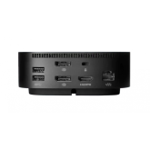 HP USB-C Dock 2x USB-C / 4x USB 3.0 charging ports / 1x audio jack / 2x DisplayPort / 1x RJ-45 / 1x HDMI 2.0 / 1x standard lock slot