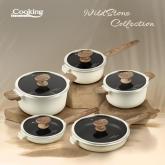 CASEROLA ALUMINIU+CAPAC 18x9 CM, WILD STONE, COOKING BY HEINNER